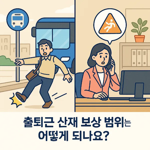 출퇴근산재, 출퇴근 산재 보상 범위는 어떻게 되나요? 기업전문변호사가 알려드립니다